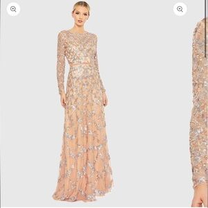 Mac Duggal Embellished Illusion Gown